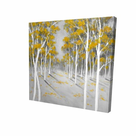 FONDO 16 x 16 in. Yellow Birch Forest-Print on Canvas FO2792317